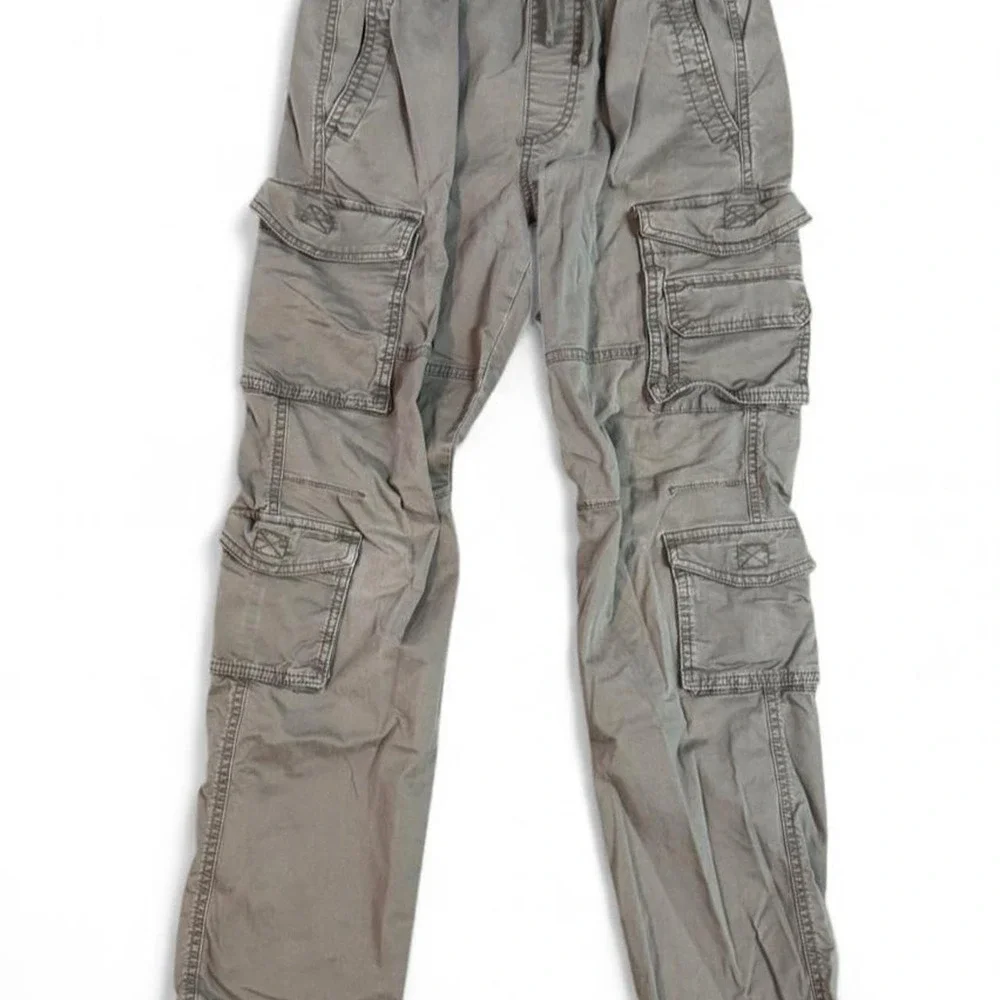 Hollister women's brown slim straight cargo pants Size XS